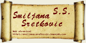 Smiljana Sretković vizit kartica